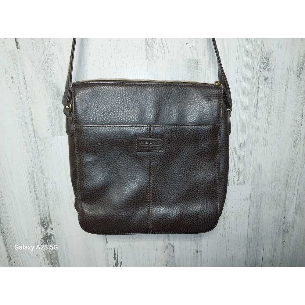 Relic By Fossil Crossbody Brown Faux Leather Bag